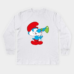 Papa smurf Kids Long Sleeve T-Shirt